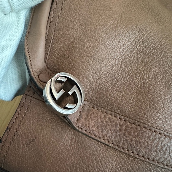 Gucci Pebbled  Calfskin Medium Miss GG Top Handle Bag - Picture 5 of 15